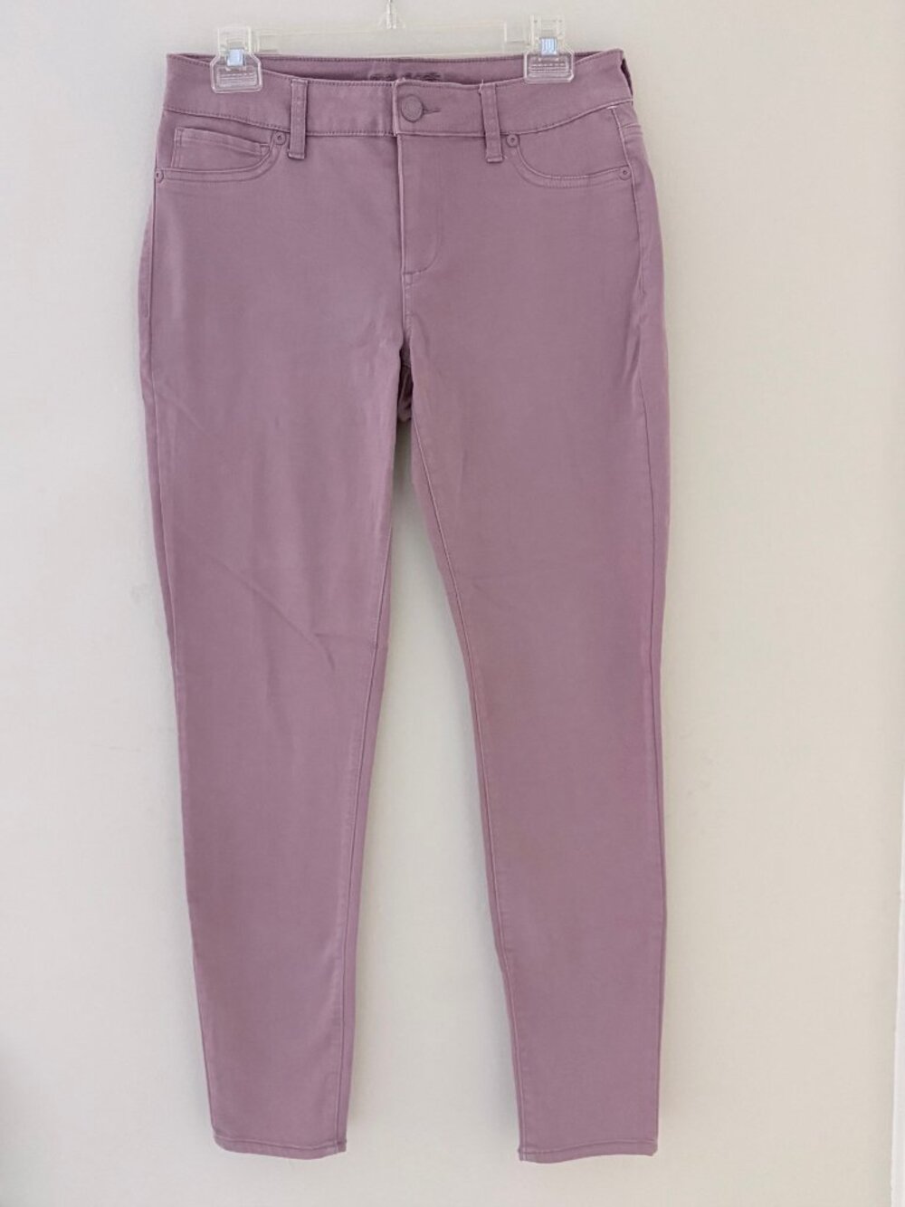 VERY NICE MAURICES MID RISE DUSTY ROSE JEANS PANTS - STRAIGHT LEG - STRETCH - M